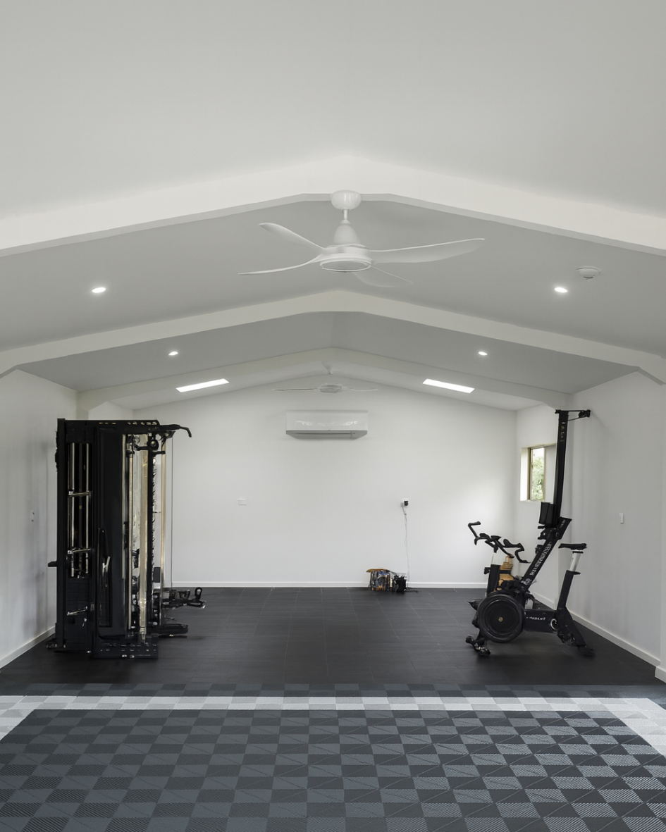 Completed Adelaide shed conversion: bright, modern interior with natural light and timber tones